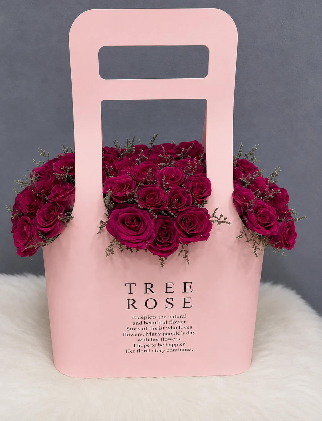 Fuchsia Rose Bag